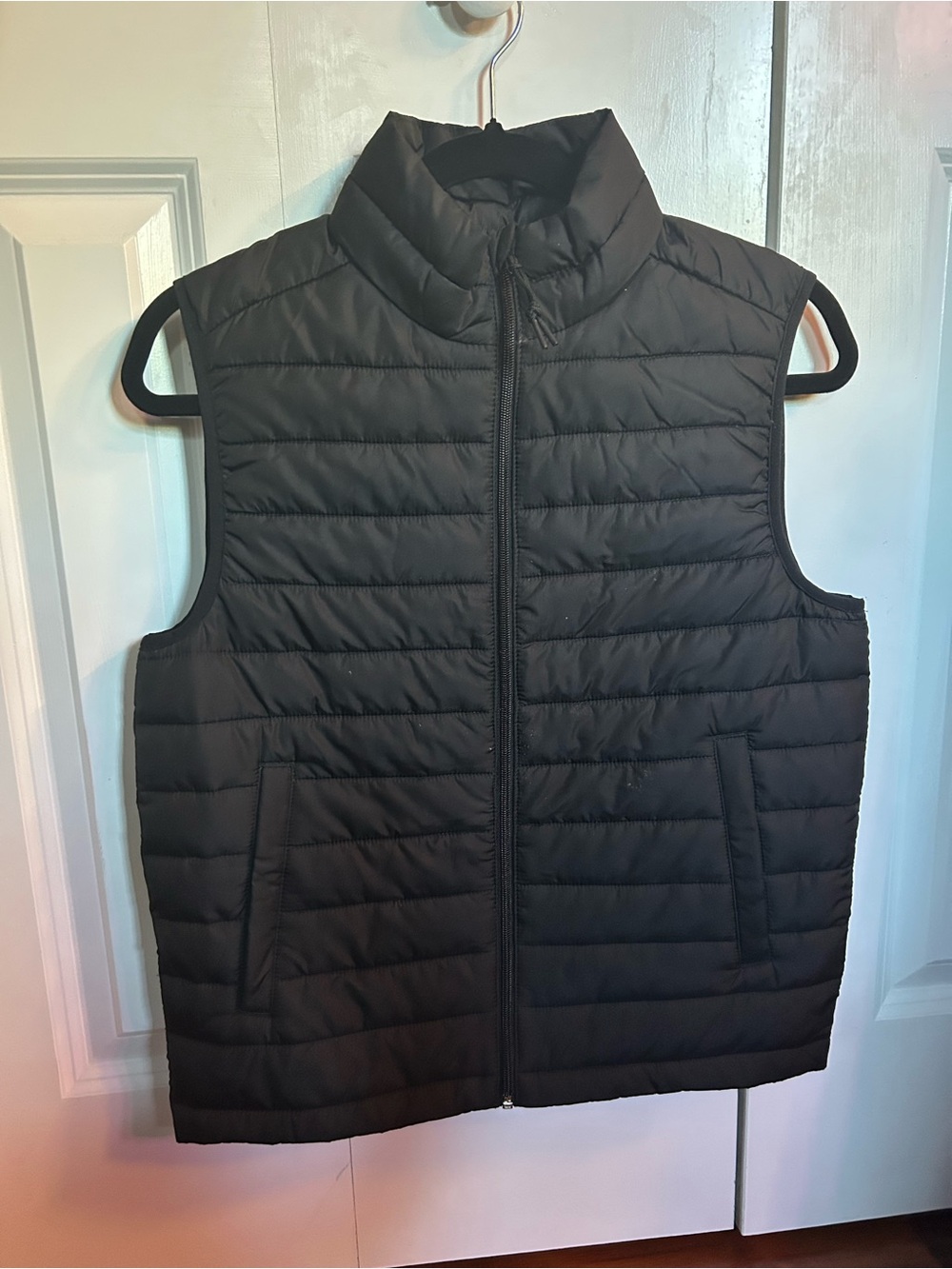 Women’s Black Quilted Puffer Vest - Lightweight Sleeveless Jacket